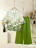 Chill Mode Co-Ord Set Half Sleeve T-shirt & Straight Leg Pant
