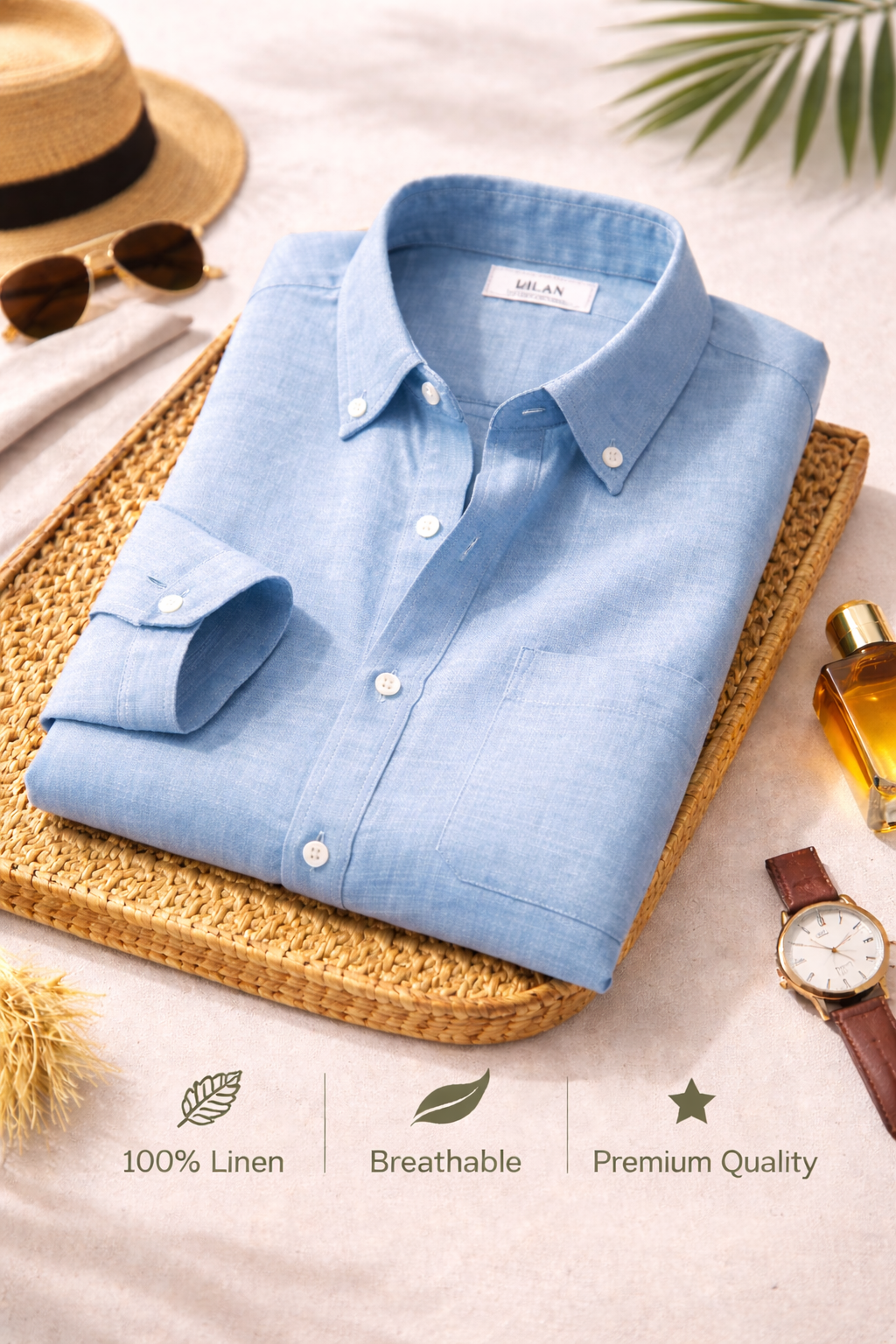 Combo Set 5 Linen Shirts Combo Pack (4 Shirts) - Image 5