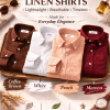 Combo Set 4 Linen Shirts Combo Pack (4 Shirts)